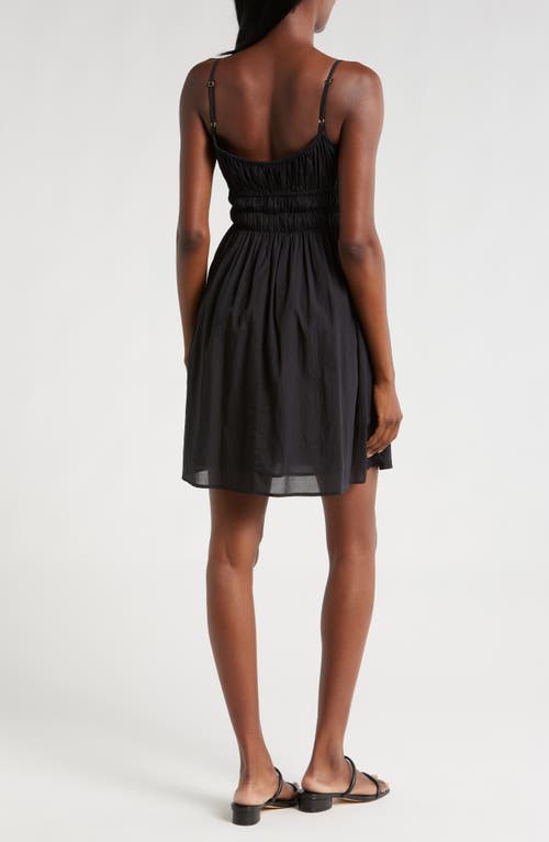 Shop Elan Smock Waist Cover-up Dress In Black