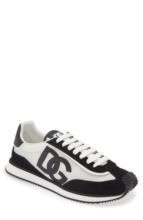 Shop Dolce & Gabbana Dolce&gabbana Dg Cushion Sneaker In 8i050 Black/white