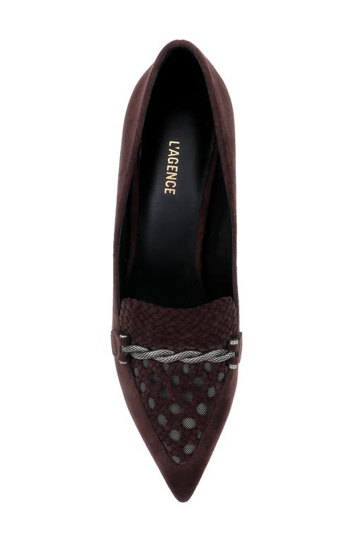 Shop L Agence L'agence Eleonore Pump In Chocolate Suede