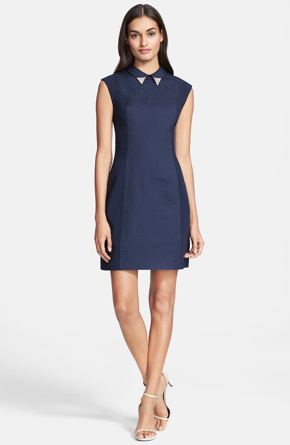 Ted Baker London Tipped Collar Shift Dress Nordstrom