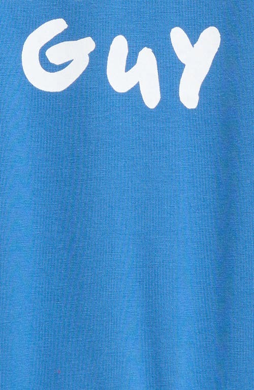 Tiny Tribe Mr. Nice Guy Graphic Romper In Blue
