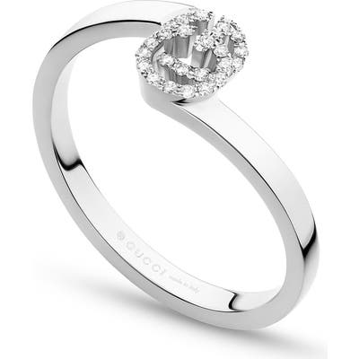 Gucci Double-G Diamond Stack Ring