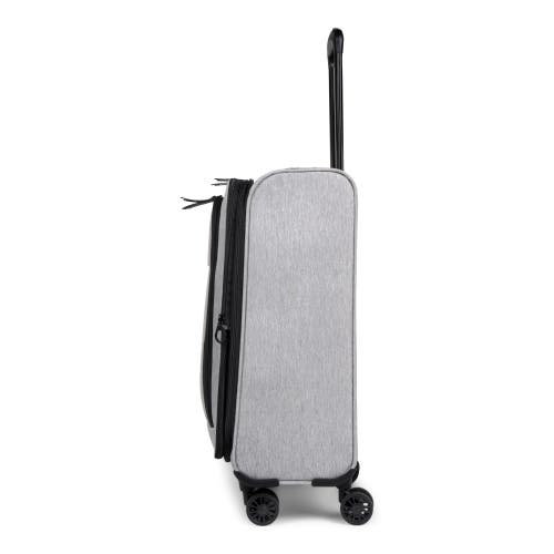 Bugatti Reborn 3 Piece Soft Side Luggage Set In Grey