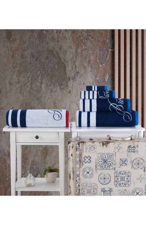 Shop Brooks Brothers Nautical Shower Curtain In Navy