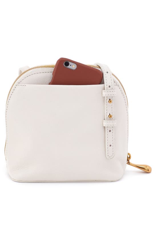 Shop Hobo Nash Calfskin Leather Crossbody Bag In White