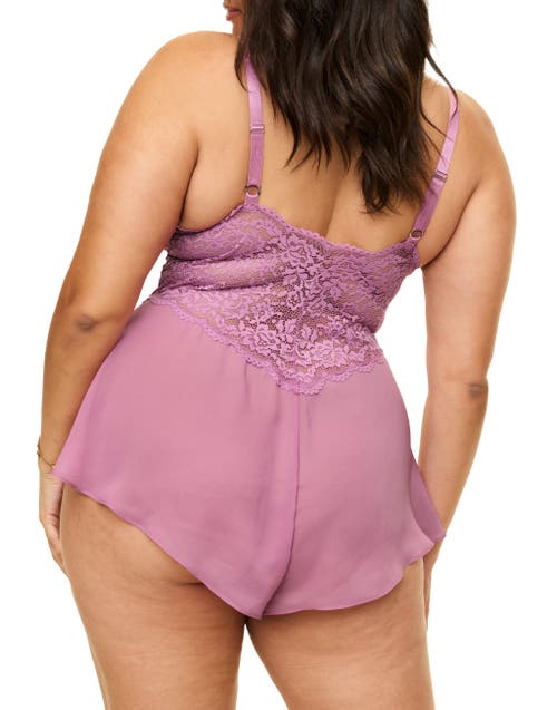 Shop Adore Me Odessa Romper Lingerie In Medium Purple