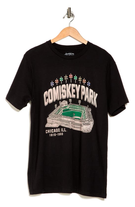 Shop American Needle Comiskey Cotton Graphic T-shirt In Black