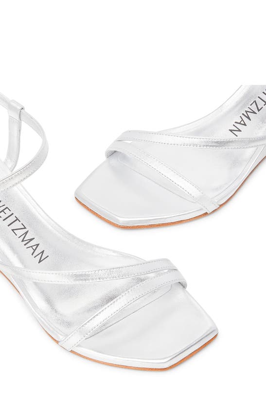 Shop Stuart Weitzman Oasis 50 Wedge Sandal In Silver