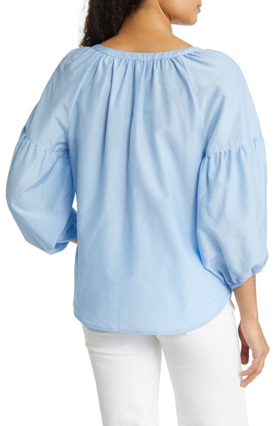 Tommy Bahama Agua Amara Cotton & Silk Blouse In Light Sky
