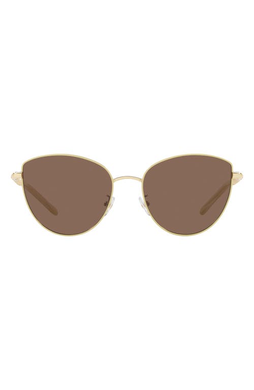 Tory Burch 56mm Cat Eye Sunglasses in Milky Ivory at Nordstrom