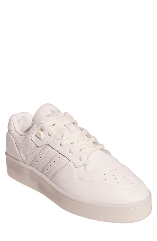 adidas Rivalry Lux Low Top Basketball Sneaker Cloud/ivory/black at Nordstrom,