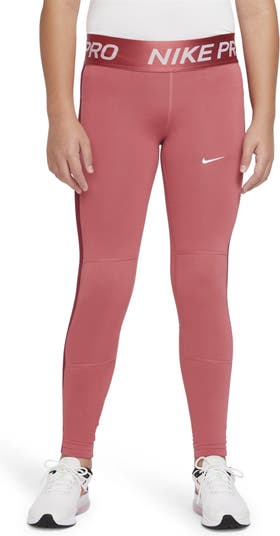 Nike Pro Tights - Pink/White Kids