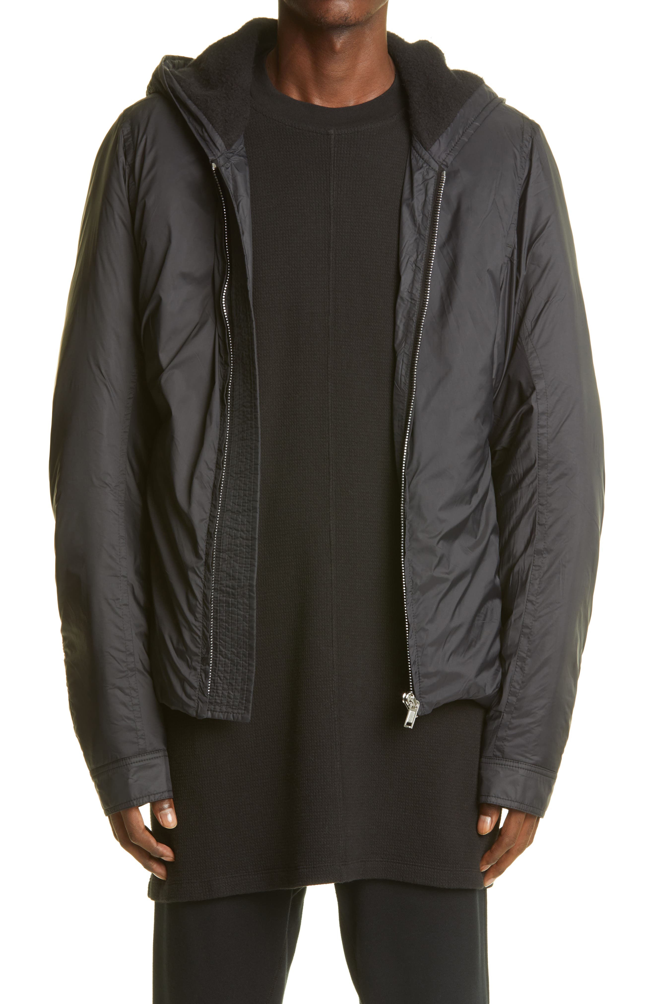 rick owens bell coat