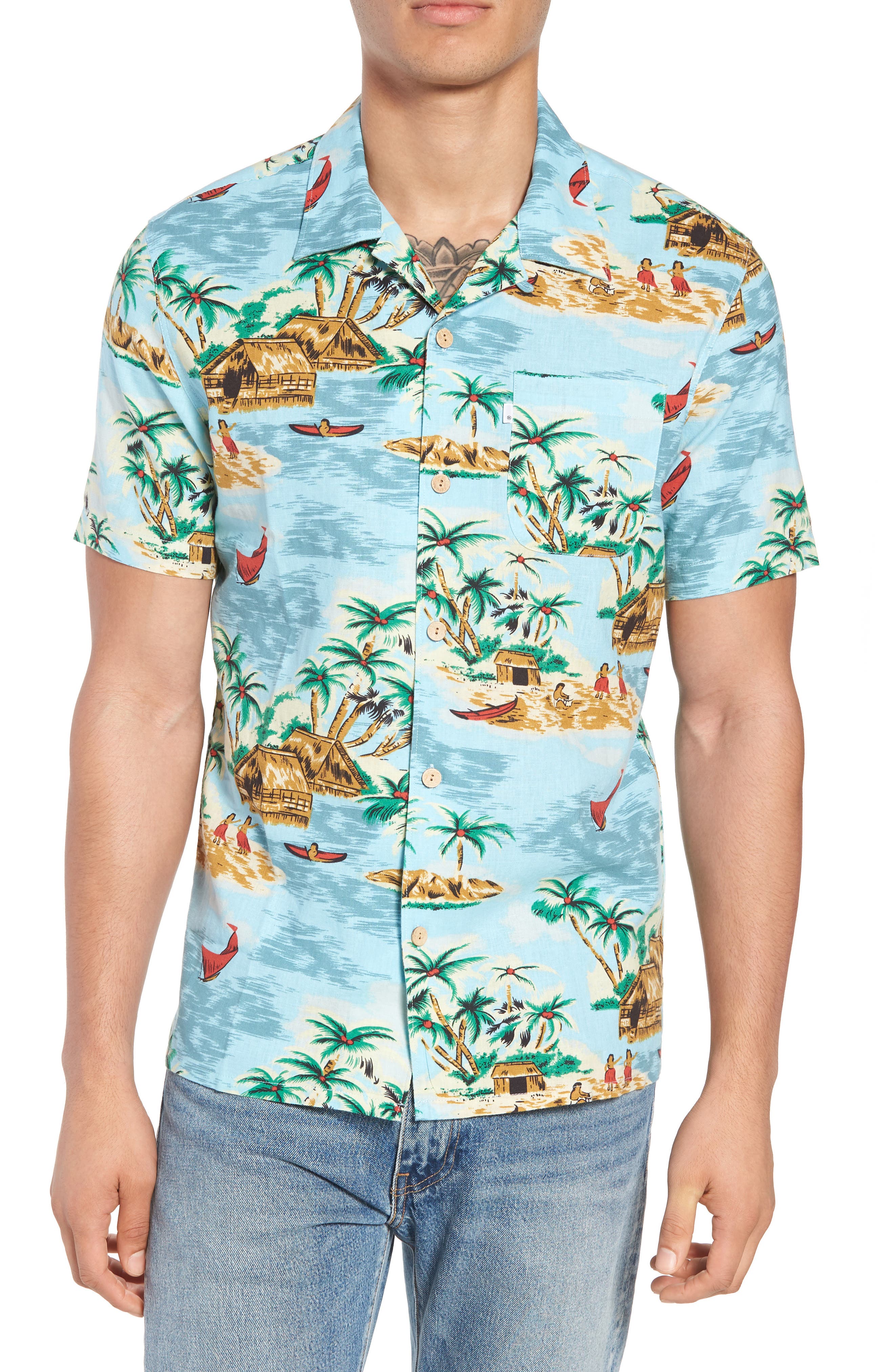 levi's hawaiian camp shirt 