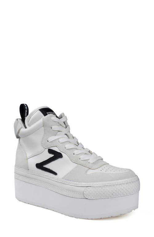ZIGI Bruce Platform Sneaker White at Nordstrom,