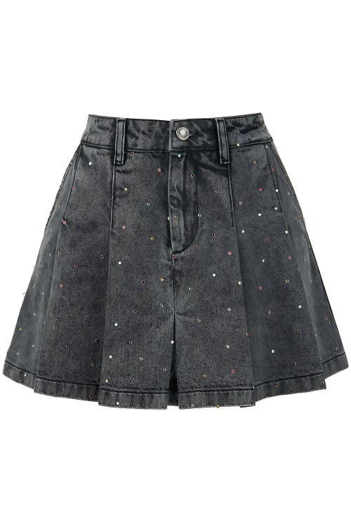 Shop Nocturne Pleated Mini Skirt In Anthracite