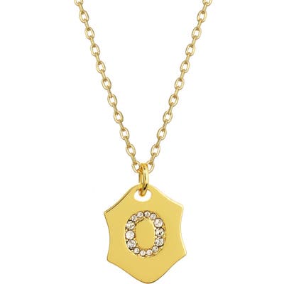 Stella + Ruby Nom De Plume Initial Pendant Necklace