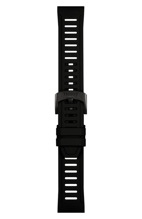 Tissot T-touch Connect Sport Solar Smart Silicone Strap Watch, 43.75mm In Black