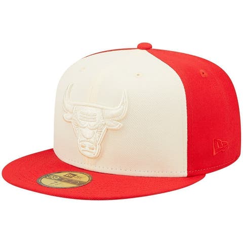 Mitchell & Ness Chicago Bulls Red Hardwood Classics The Champs Fitted Hat