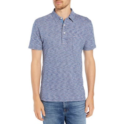 Faherty Feeder Stripe Jersey Polo