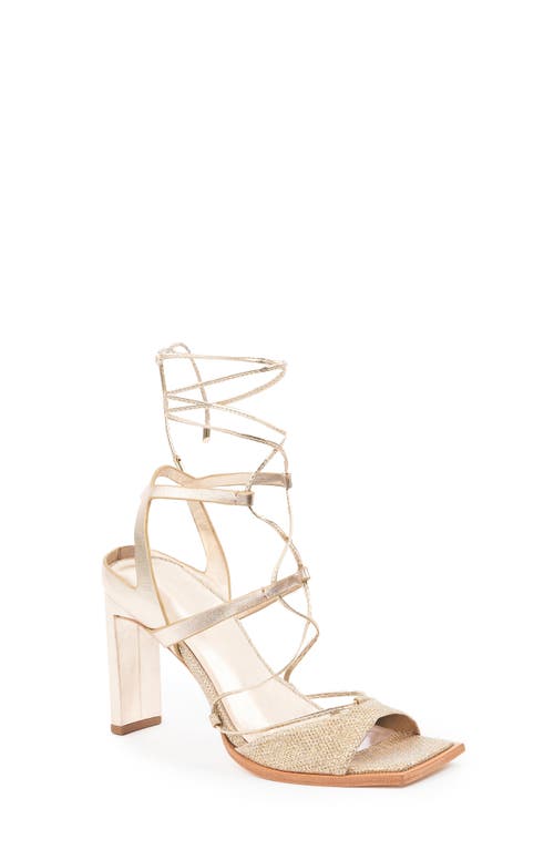 Shop Daniella Shevel Pinot Pump In Metallic Gold