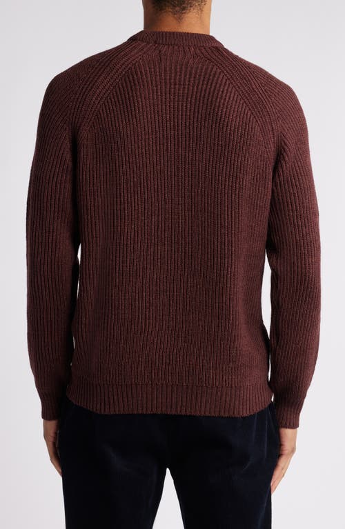 Shop Peregrine Ford Wool Fisherman Sweater In Shiraz