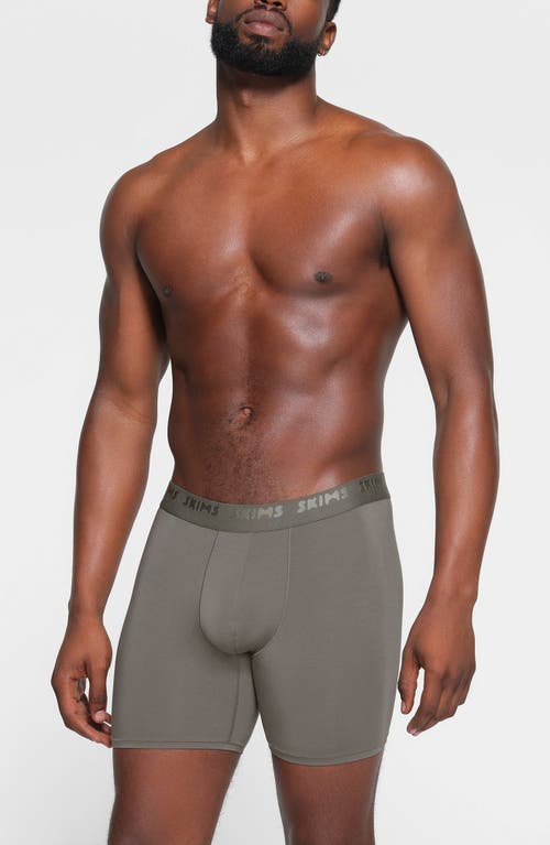 Shop Skims 3-pack 5-inch Stretch Modal Boxer Briefs In Gunmetal