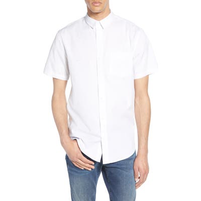 Bp. Nep Short Sleeve Button-Up Shirt, White