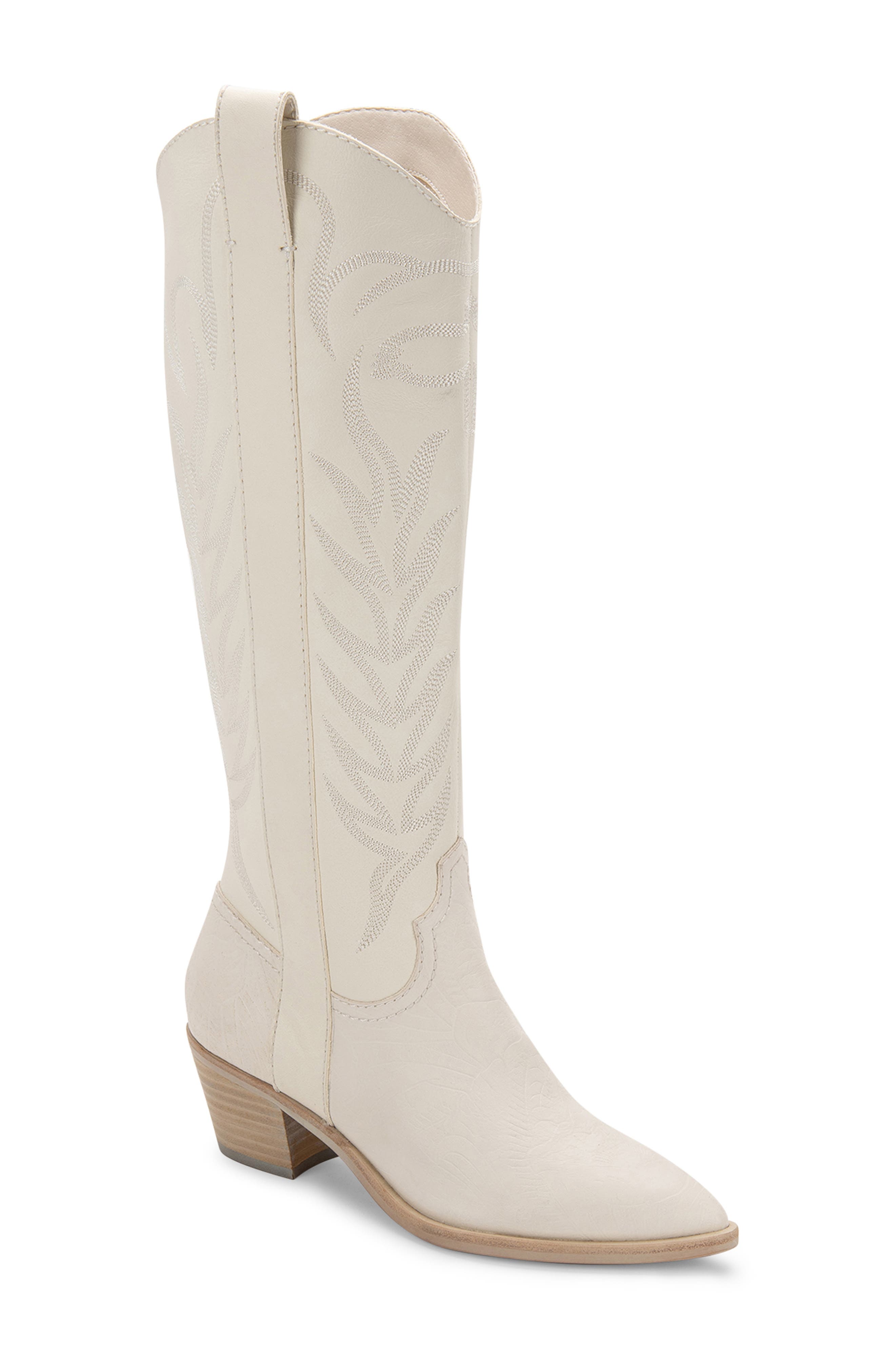 dolce vita cowboy boots white