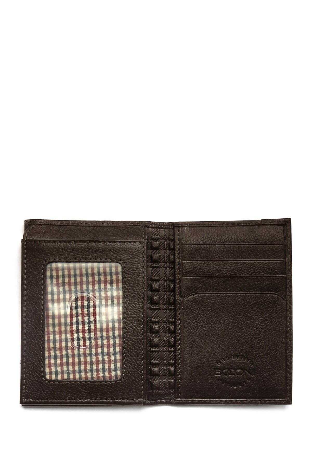 Boconi Leather Bi-fold Wallet In Medium Beige2