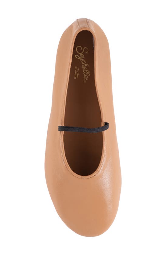 Seychelles Neon Moon Womens Solid Leather Ballet Flats In Tan