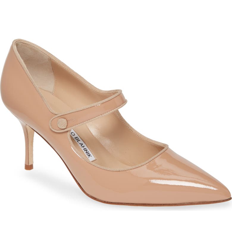 MANOLO BLAHNIK Campari Mary Jane Pump, Main, color, NATURAL