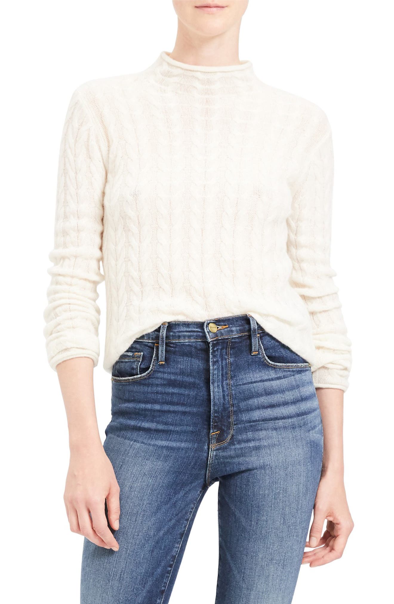 theory mock neck sweater