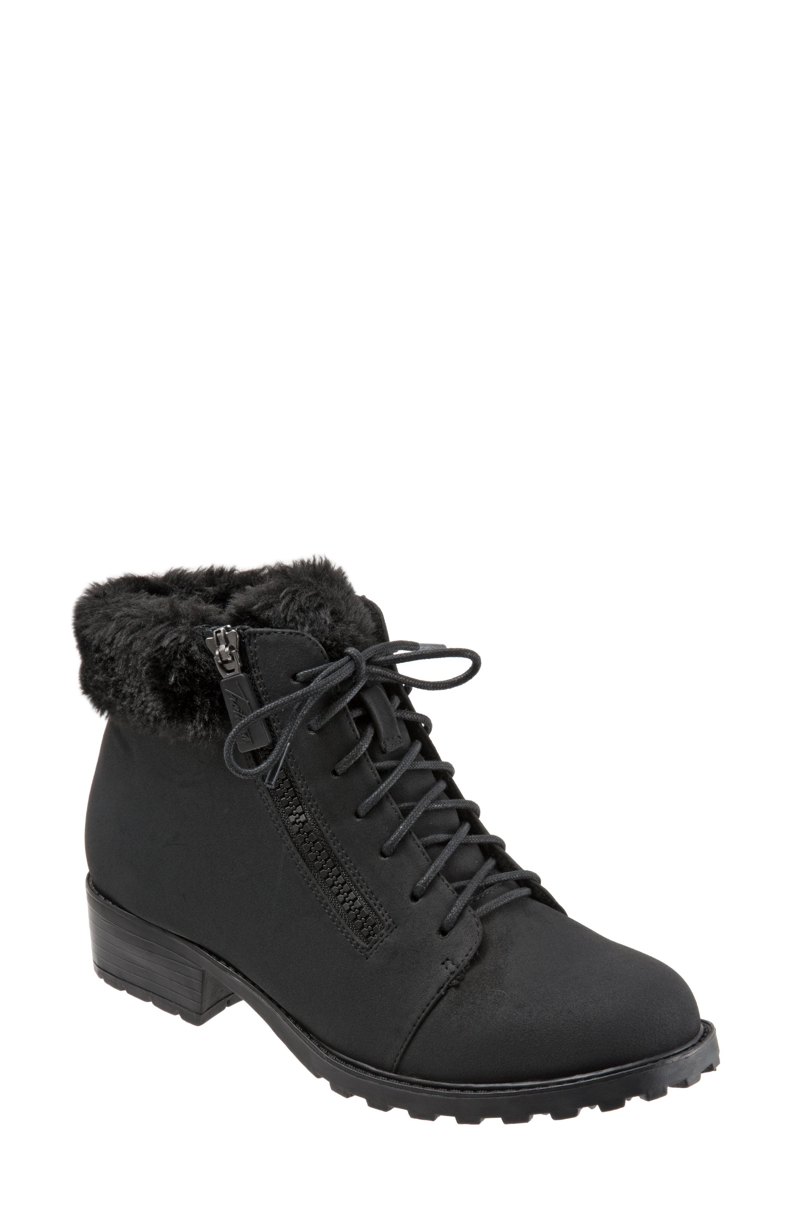 Trotters Below Zero Waterproof Winter Bootie, Black