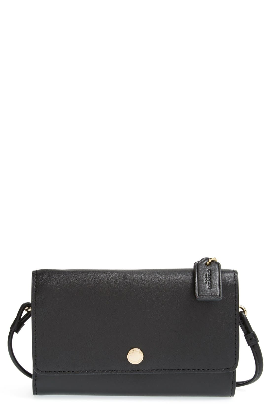 COACH Leather Phone Crossbody Nordstrom