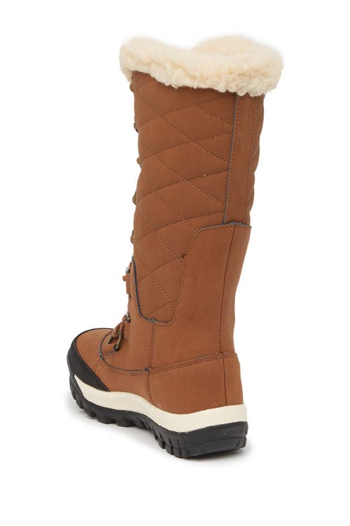 Bearpaw Isabella Genuine Sheepskin Lined Lace-up Boot In Hickory Ii