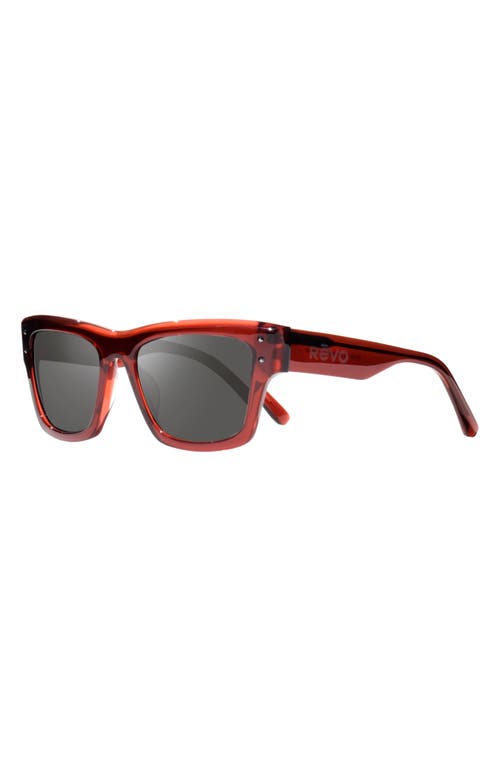 Revo Indigo Polarized Square Sunglasses In Red