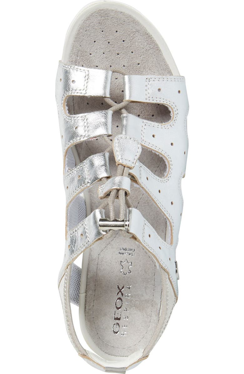 Geox 'Vega' Lace-Up Sport Sandal, Alternate, color, 