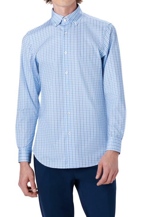 Men's Atlanta Braves Columbia Royal Cooperstown Collection Tamiami  Button-Down Omni-Shade Shirt