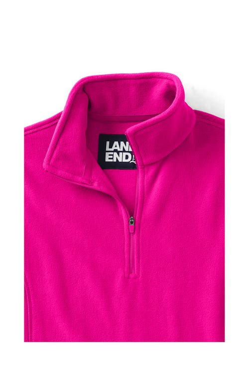 Shop Lands' End Plus Size Anyweather Fleece Quarter Zip Pullover In Fuchsia Pink