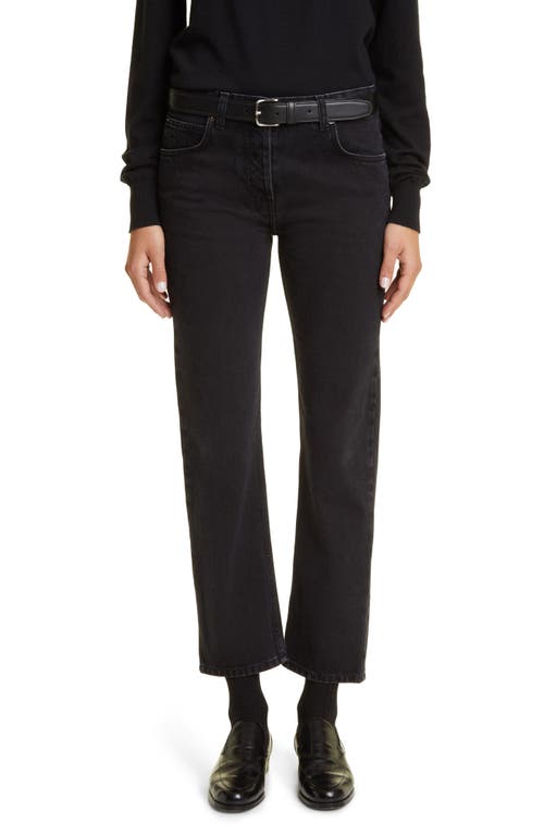 The Row Riaco Straight Leg Jeans in Black at Nordstrom, Size 8