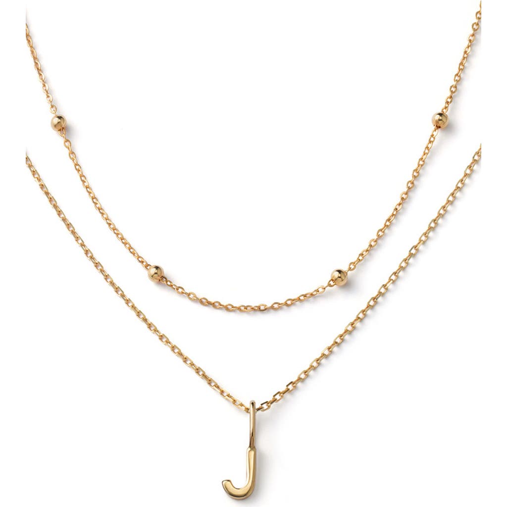 Ana Luisa 10k Gold Layered Letter Necklace In J