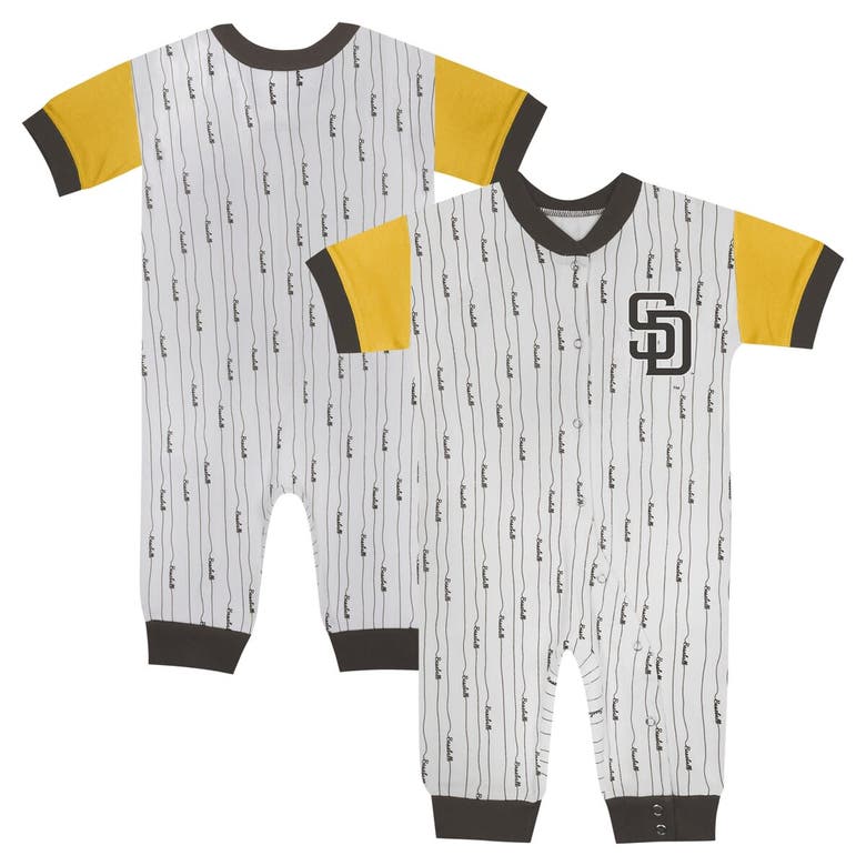 Outerstuff Babies' Infant Fanatics Branded White San Diego Padres Logo Best Series Full-snap Jumper