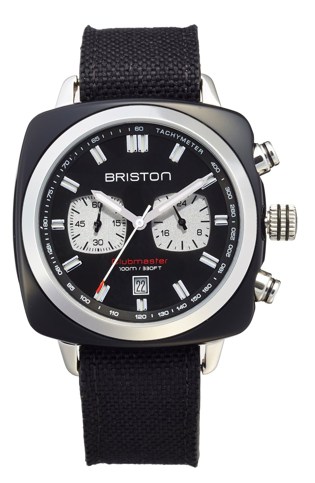Briston Watches Chronograph NATO Strap Watch, 42mm x 42mm Nordstrom