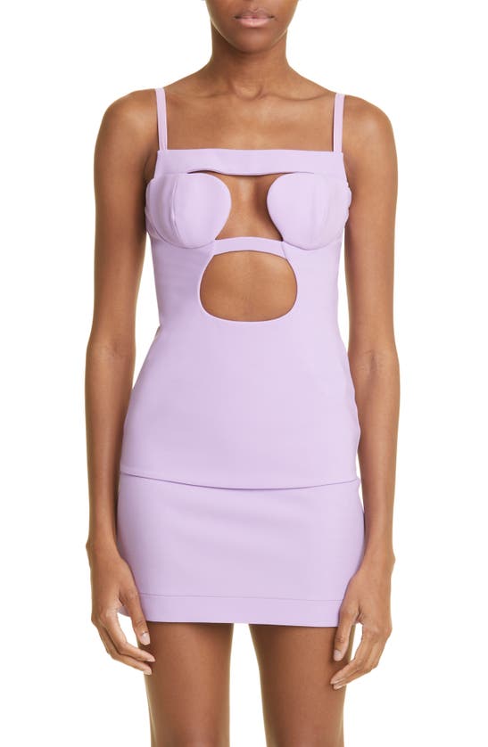 NENSI DOJAKA CUTOUT PADDED CORSET TOP