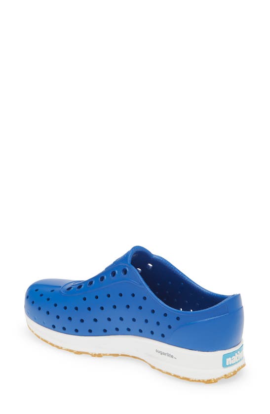 Native Shoes Robbie Sugarlite Slip-on Shoe In Victoria Blue/ Shell White