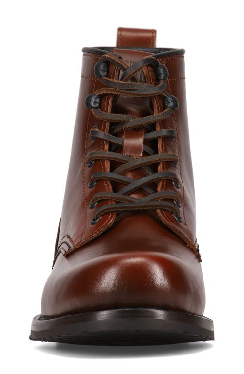 Frye Hudson Lace-up Boot In Mahogany