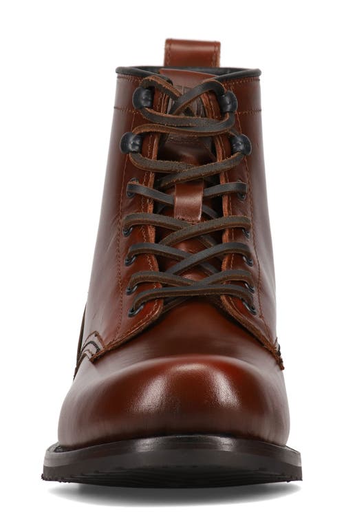 Shop Frye Hudson Lace-up Boot In Mahogany