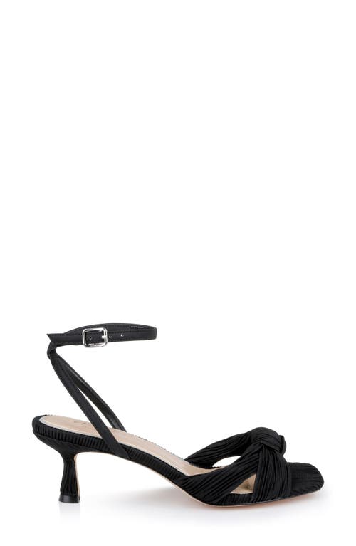 Jewel Badgley Mischka Jw5233 Womens Bow Manmade Ankle Strap In Black