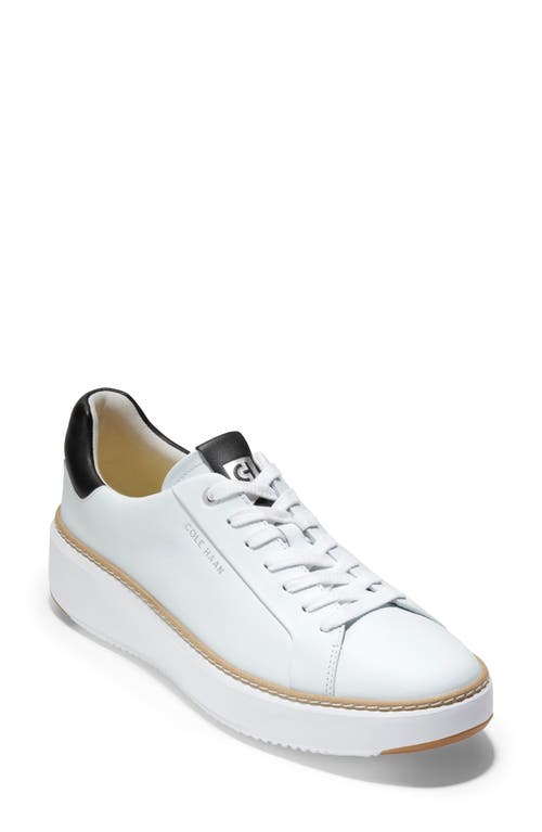 Cole Haan Grandpro Topspin Platform Sneaker In Black/ivory/cyber Yellow